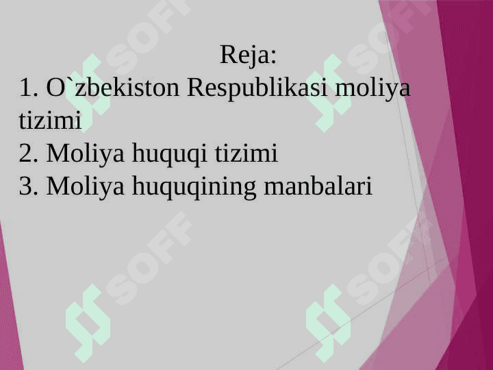 O`zbekiston Respublikasi moliya tizimi: mazmuni va tuzilishi 2