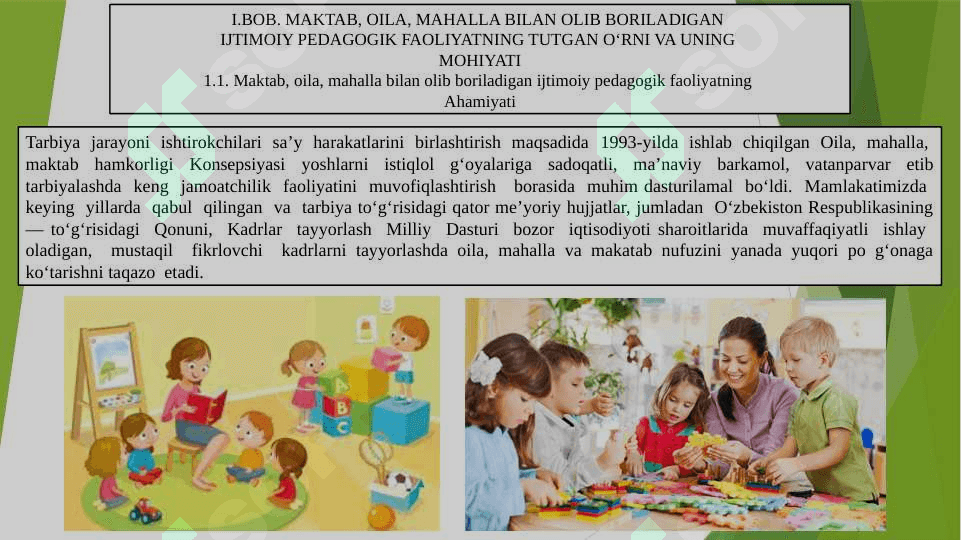 Maktab, oila va mahalla bilan hamkorlikda olib boriladigan ijtimoiy hamkorlik faoliyati 4