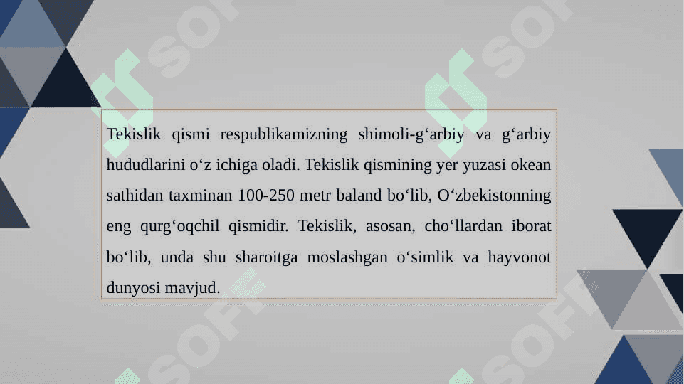 O‘ZBEKISTON TEKISLIK KICHIK PROVINSIYASI OKRUGLARIGA TAVSIF 4