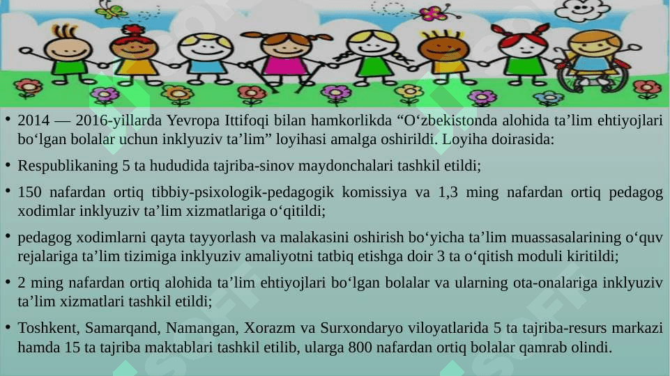 Inklyuziv taʼlimni amalga oshirish jarayoni yordamida muhtoj bolaning shaxsini rivojlantirishning xususiyatlari 3