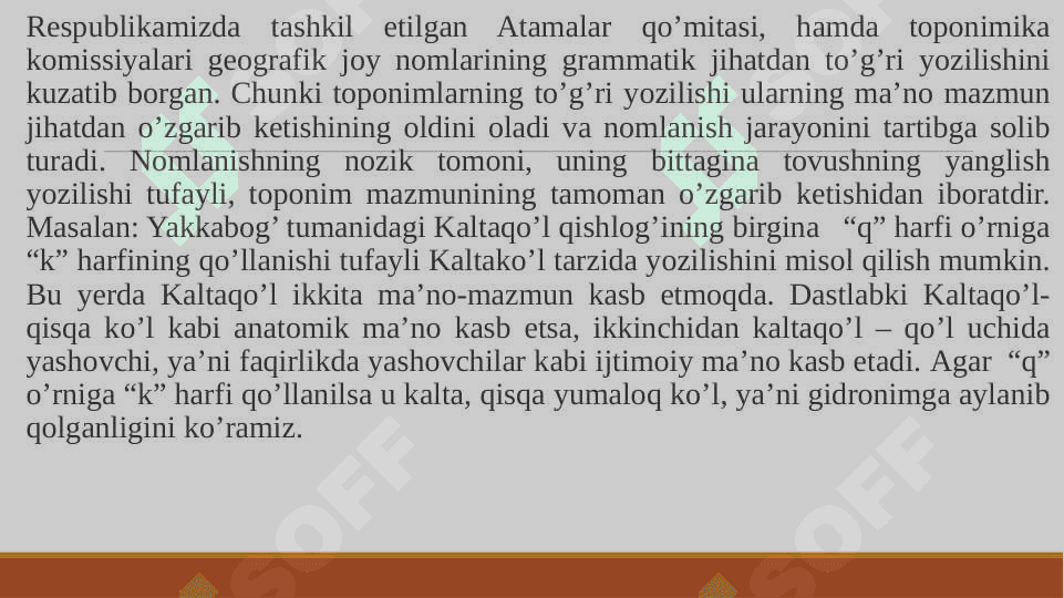 Toponimlarning to’g’ri yozilish tartiblari 3