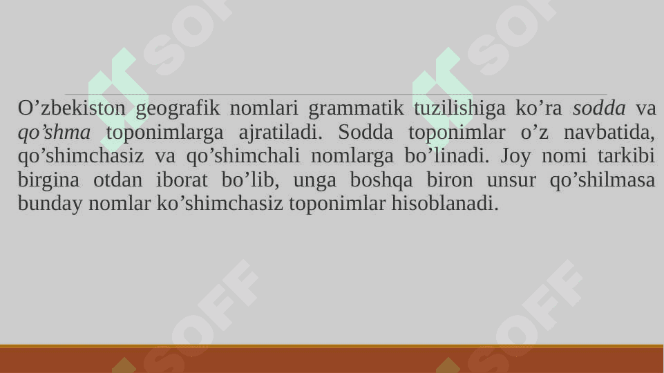 Toponimlarning to’g’ri yozilish tartiblari 5