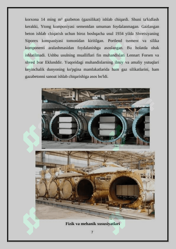 referat.Yengil betonlar tarkibining optimal varianti 7