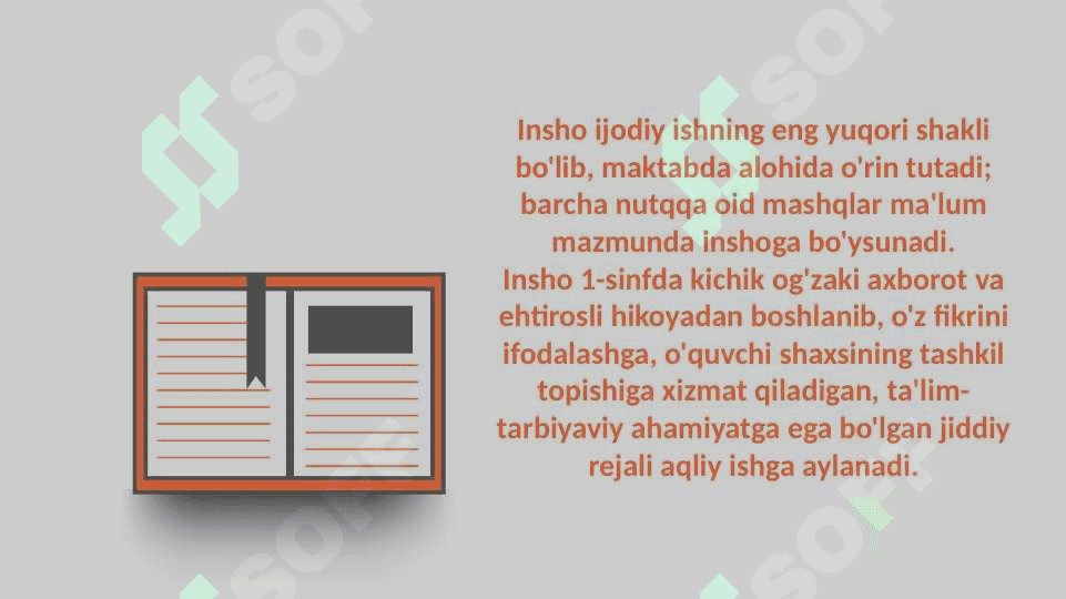 Boshlang‘ich  ta’lim  jarayonida  insho  matni  ustida  ishlash metodikasi. 2