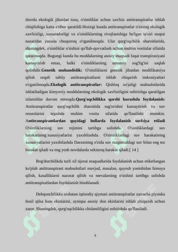 ANTITRANSPIRANTLAR VA ULARNING TA'SIR ETISH MEXANIZMLARI 6