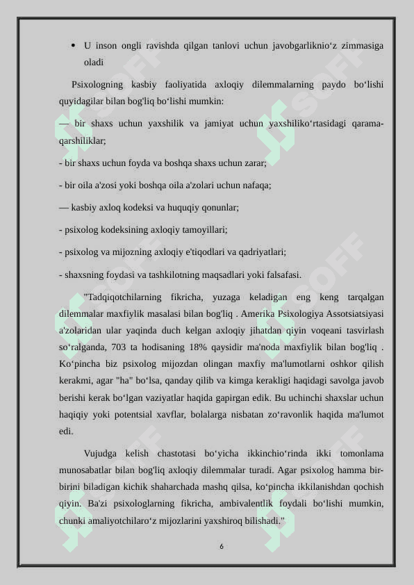Amaliyotchi psixolog ishidagi etikaviy dilemmalar.docx 6