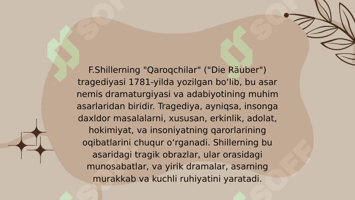 F.Shillerning Qaroqchilar tragediyasida tragik obrazlar 3