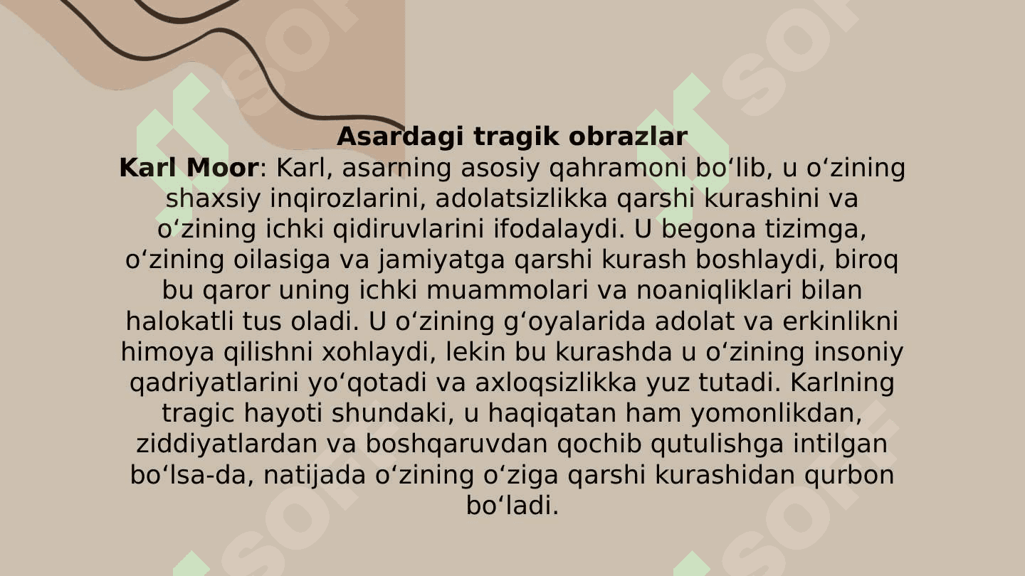 F.Shillerning Qaroqchilar tragediyasida tragik obrazlar 4