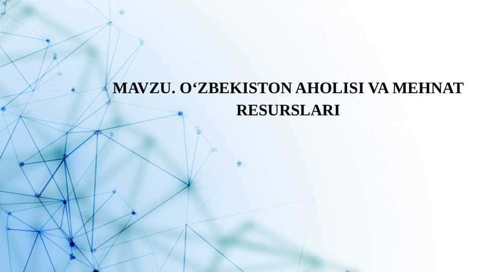 O'zbekiston aholisi