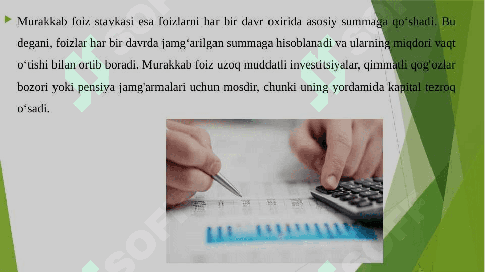 MOLIYAVIY MENEJER FAOLIYATIDA ODDIY VA MURAKKAB FOIZ STAVKALARIDAN FOYDALANISH 4