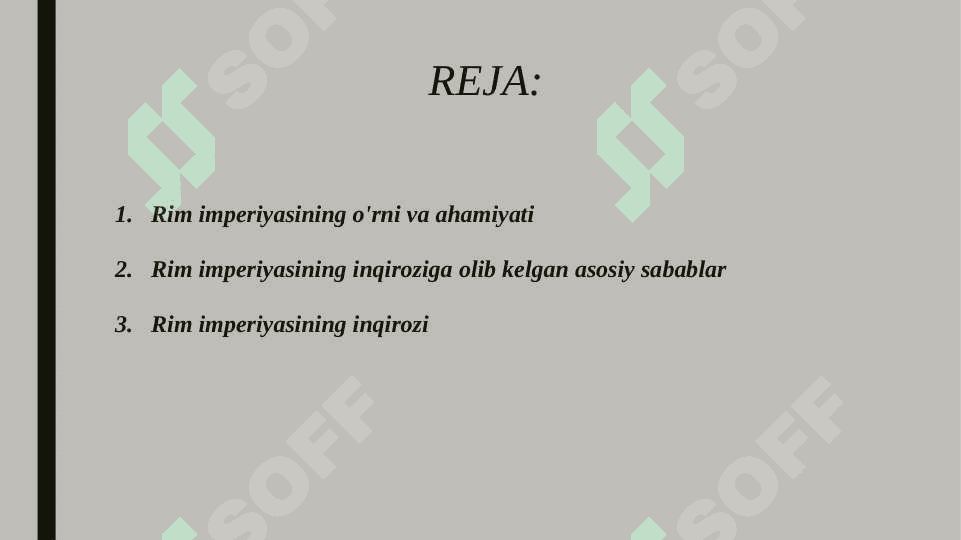 Rim imperiyasining inqirozi. Varvarlar qirolliklarining tashkil topishi. 2