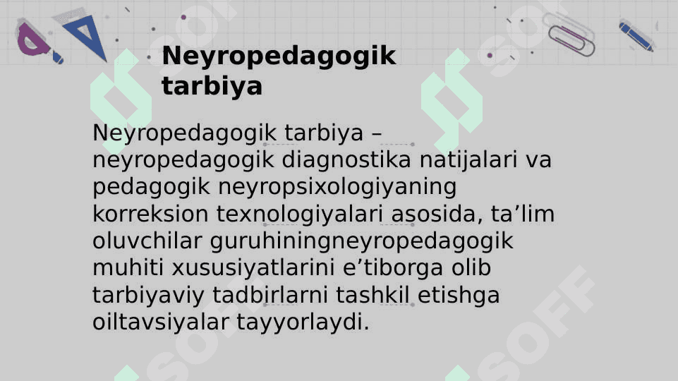 Neyropedagogikaning fan sifatida asosiy maqsadi Neyrodidaktika 7