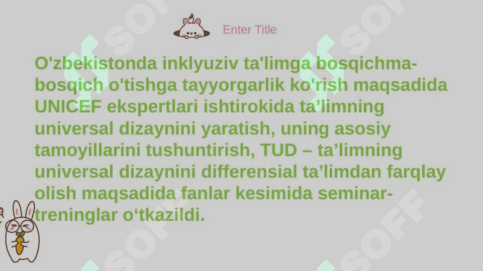 Ta’limning universal dizayni va individual ta’limiy reja. 4