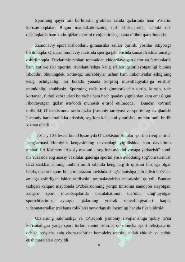 XOTIN QIZLAR VA AYOLLARDA TASHKIL ETILGAN JISMONIY TARBIYA DARSLARI VA ULARNING FIZIOLOGIK XUSUSIYATLARI 6
