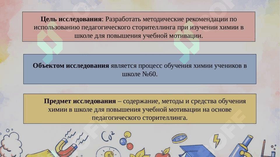 Методика повышения учебной мотивации учащихся при обучении химии на основе педагогического сторителлинга 3