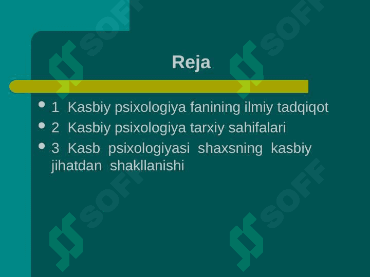 Kasbiy psixologiya fanining ilmiy tadqiqot metodlari 2