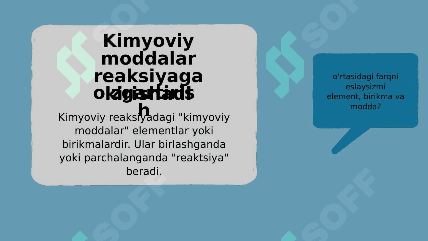 Kimyoviy reaktsiya 2