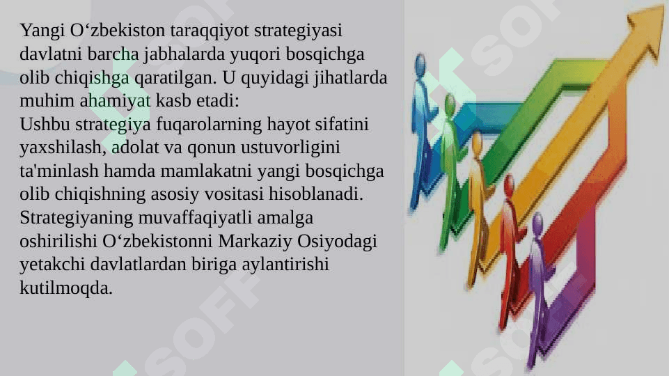 Yangi Òzbekistonning taraqqiyot strategiyasining mazmun mohiyati va ustuvor yo'nalishlari 4