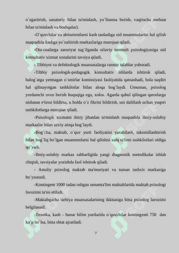 Amaliyotchi psixolog faoliyatining etikaviy tamoyillari 7