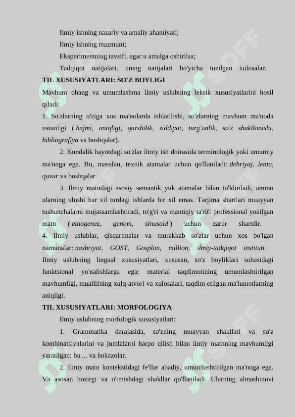 Ilmiy tadqiqot matnning tarkibi 3