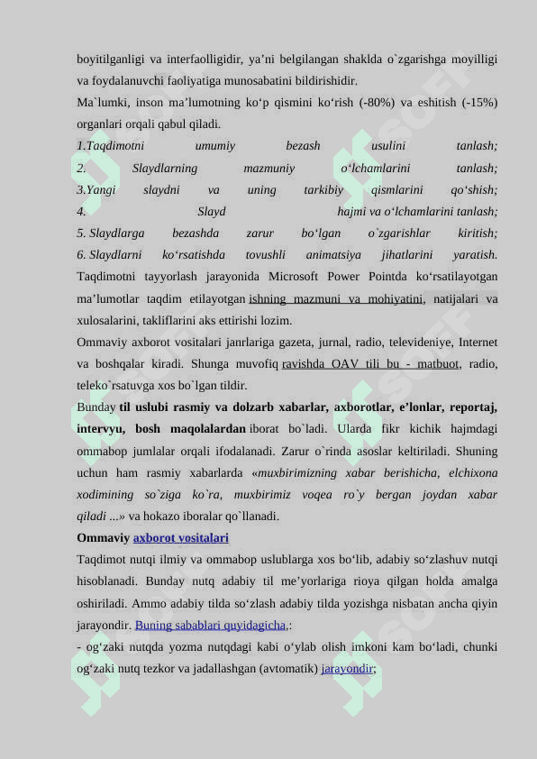 Taqdimot nutqi. 4