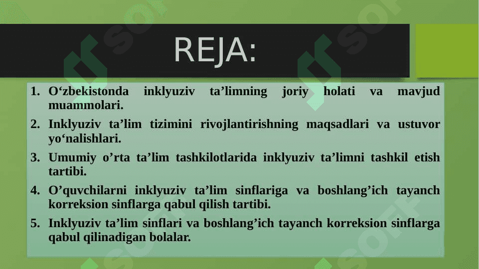 O'zbekistonda imkoniyati cheklangan bolalar uchun inklyuziv ta'lim 2