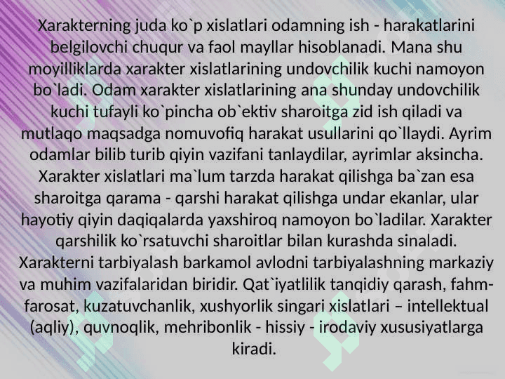 Oʻzbekiston yangi tarixidan sessiya test savollari 7