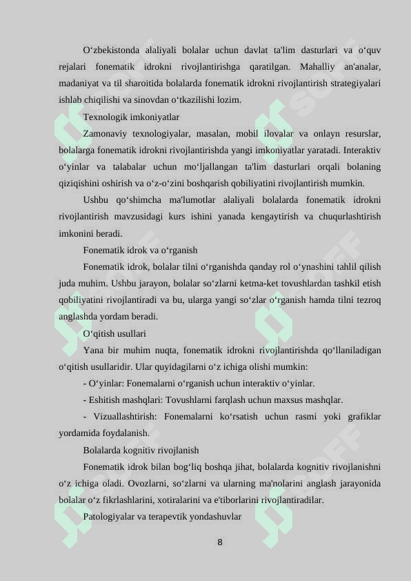 Oʻzbekiston yangi tarixidan sessiya test savollari 8