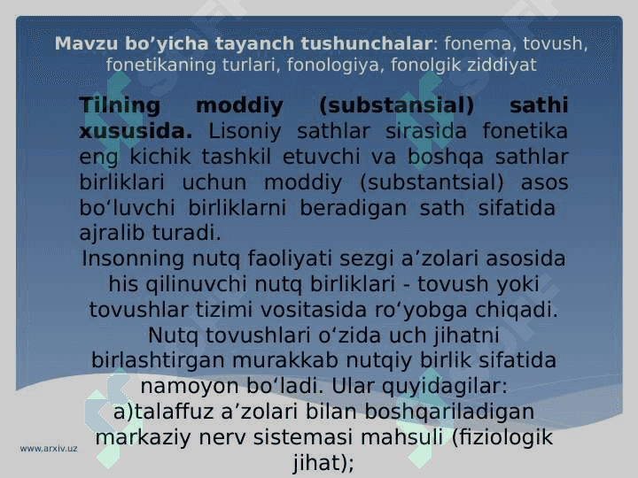 Fonetika va fonologiya 2