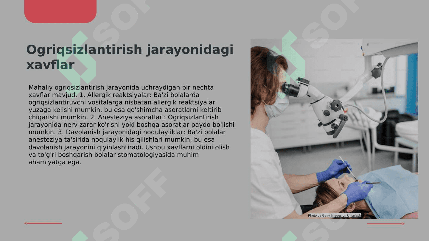 Bolalar stomatologiyasida mahaliy ogriqsizlantirish 6
