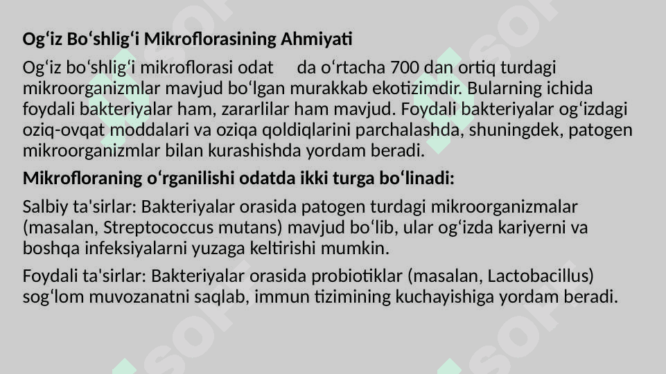 Og‘iz Bo‘shlig‘i Mikroflorasi 4