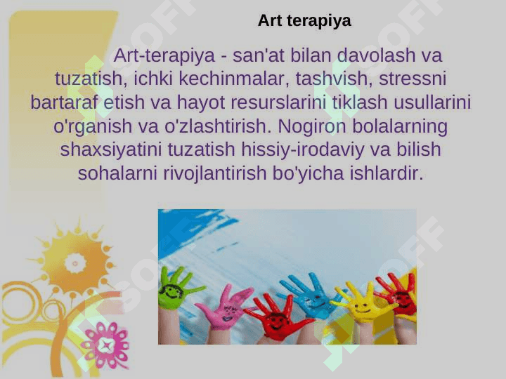 Imkoniyati cheklangan bolalar bilan ishlashda art terapiyadan foydalanish 2