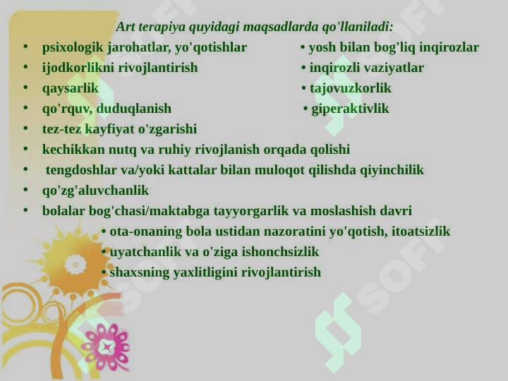 Imkoniyati cheklangan bolalar bilan ishlashda art terapiyadan foydalanish 4