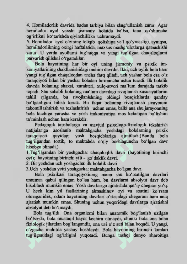 Chaqaloqlik davrining psixologik xususiyatlari 4