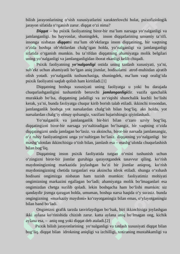 DIQQAT VA SEZGI 2