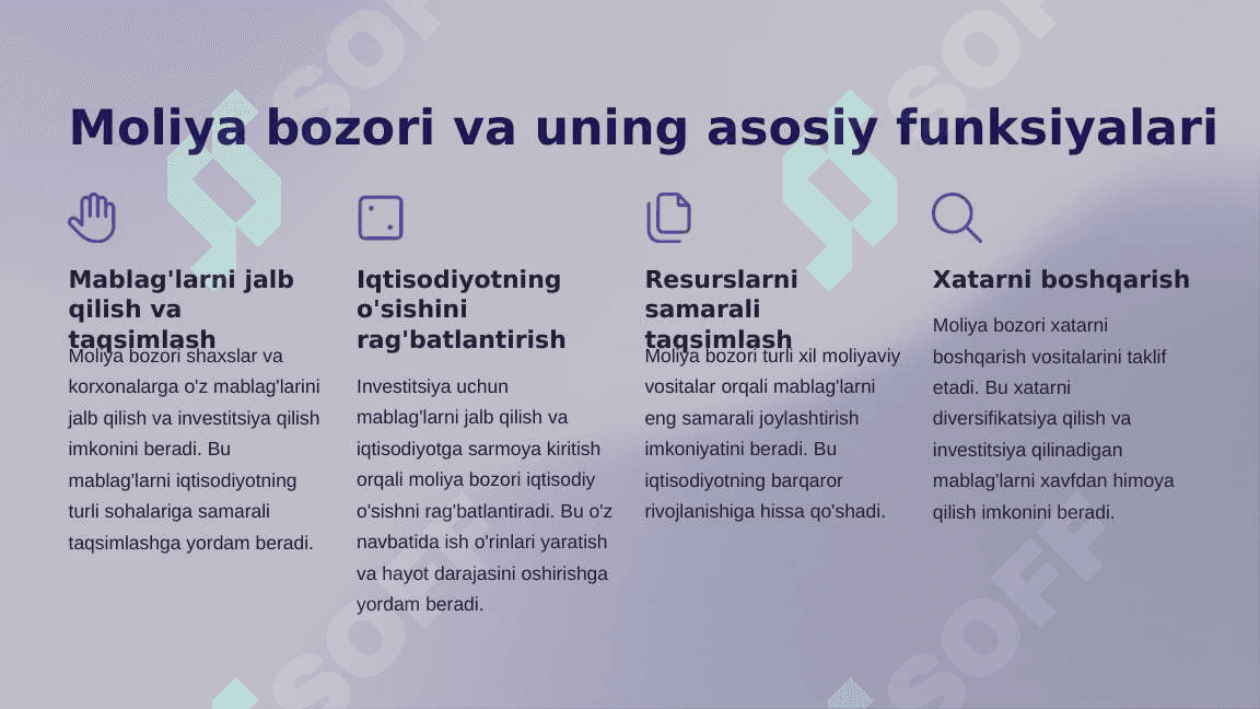 Moliya bozori instrumentlari va iqtisodiy huquqiy munosabatlar. 2