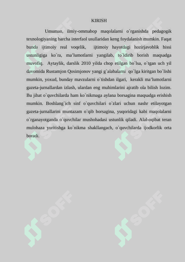 O'qish darslarida ilmiy ommabop asarlarni o'tish usullari 2