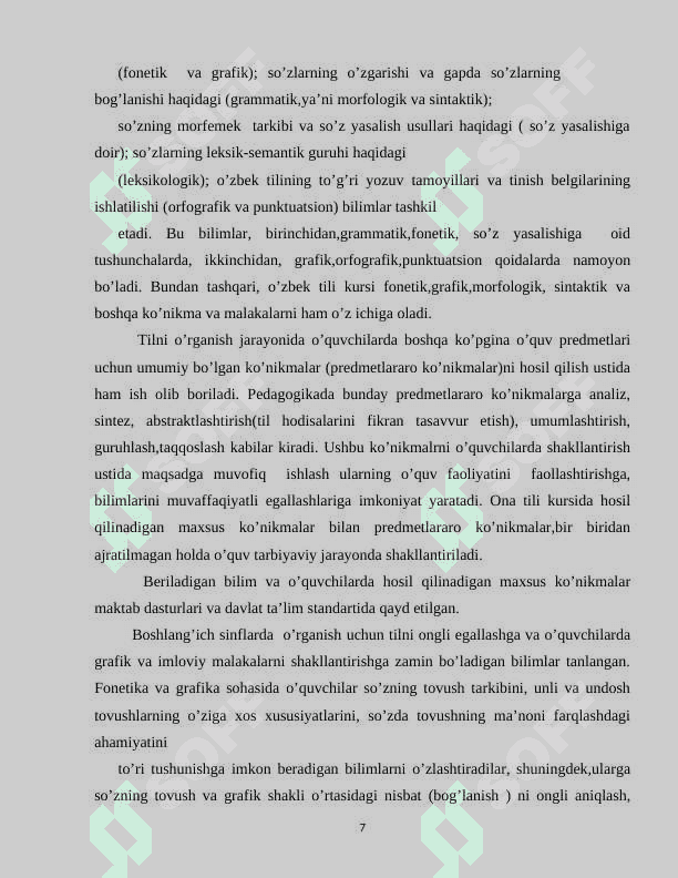 4-sinf ona tili va o’qish savodxonligi darslarida masal oʻtishda innovatsion pedagogik texnologiyalardan foydalanish metodikasi. 7