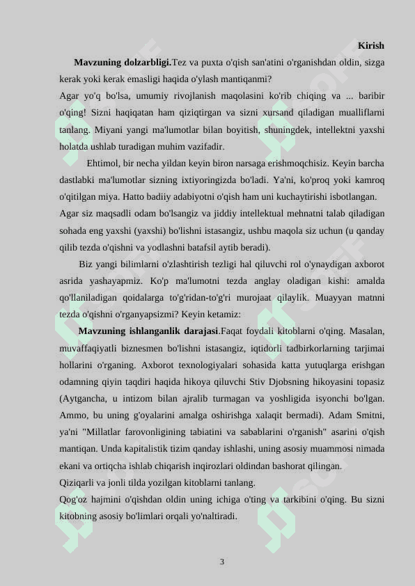 1-2 sinf  o’quvchilarining  o’qish   malakalarini takomillashtirish 3
