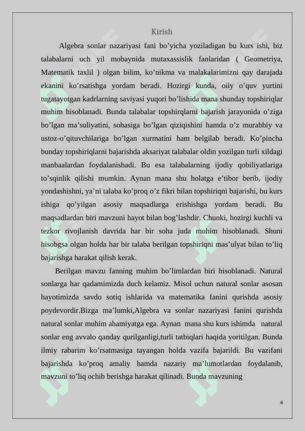 Indeks tushunchasi va uning asosiy xossalari 4