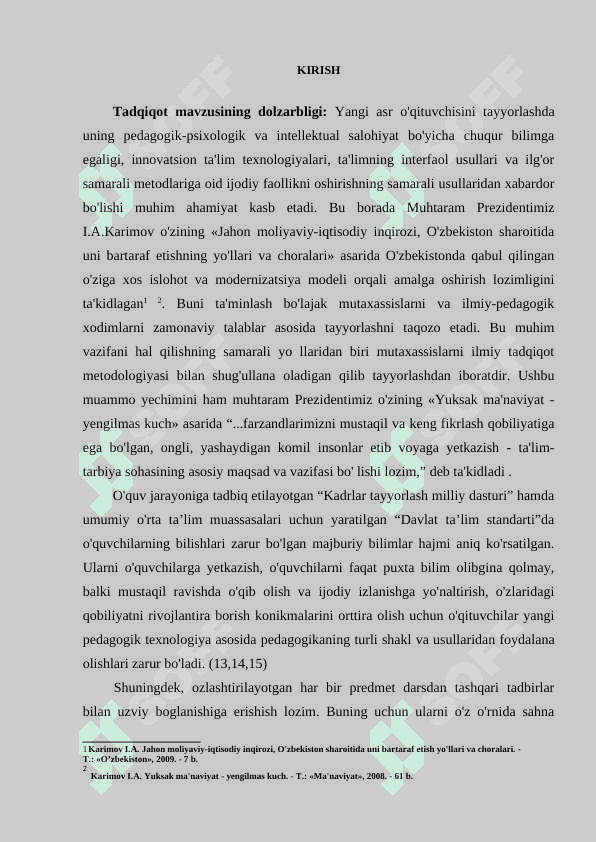 O’quv jarayonida interfaol uslublarni qo’llash uslubiyati 2