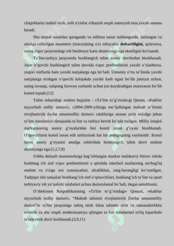 O’quv jarayonida interfaol uslublarni qo’llash uslubiyati 3
