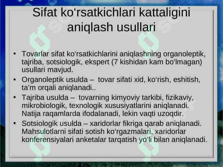 Ishlab chiqarish korxonalarida mahsulot sifatini boshqarish 3