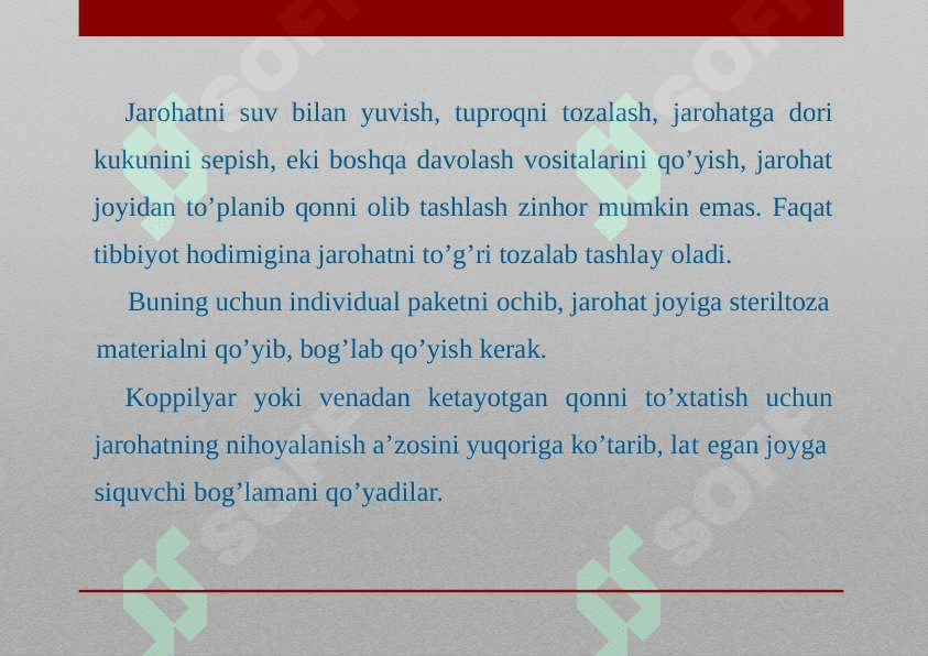 JAROHATLANISH VA KASALLANISHLARNI TAHLIL QILISH USULLARI 2