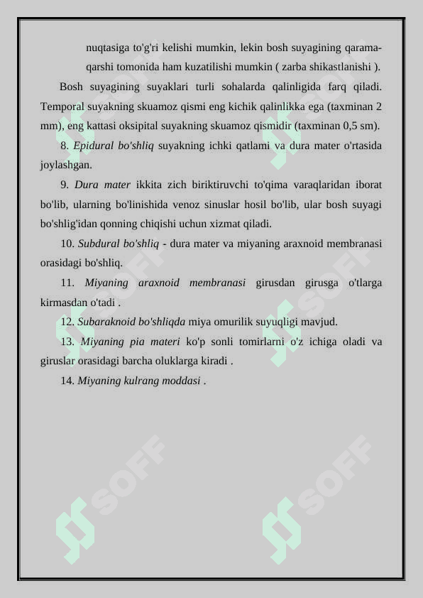 Topografik anatomiya va boshning operativ xirurgiyasi 3