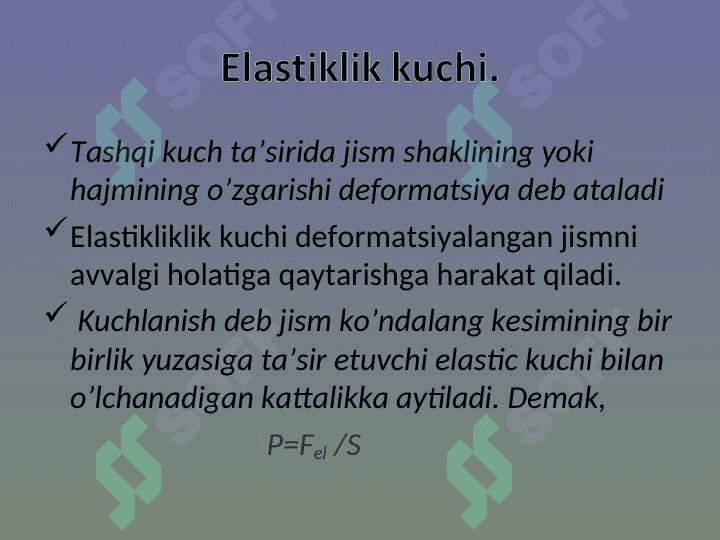 Jismga ta’sir qiluvchi kuchlar 3