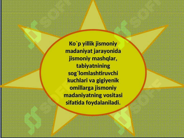 Jismoniy madaniyat asosiy tushunchalariga tavsif. 3