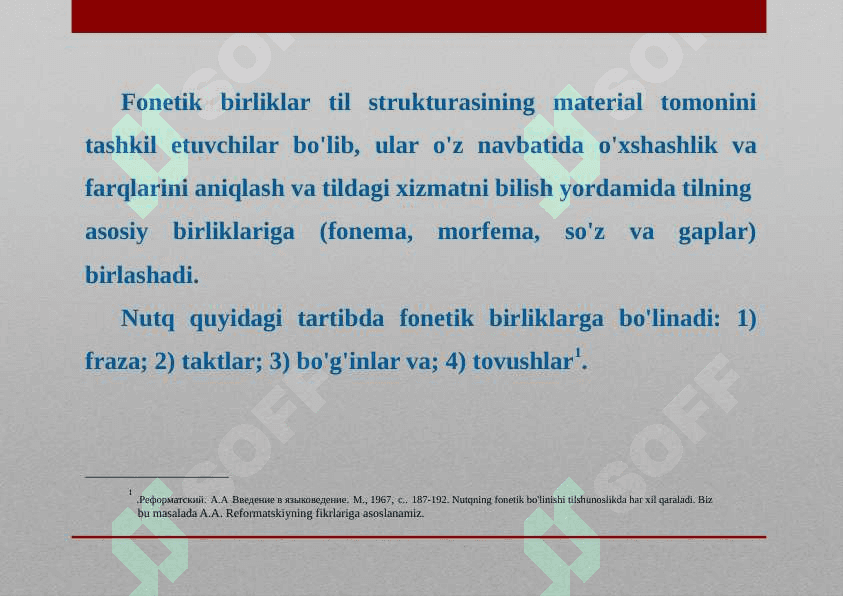 Nutqning fonetik bo'linishi 3