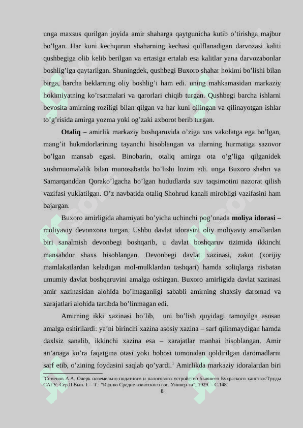 Buxoro amirligi davlat boshqaruvi va diplomatiyasi.doc 8