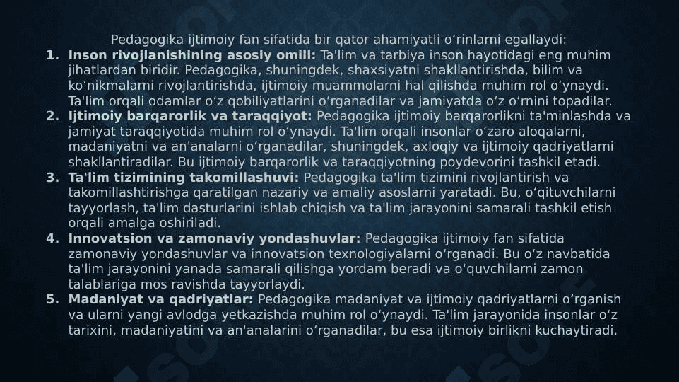 Pedagogika ijtimoiy fan sifatida 4